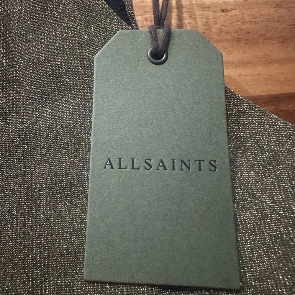 ALLSAINTS | Norma Dress | Gold| US 6 | NWT - Picture 15 of 15